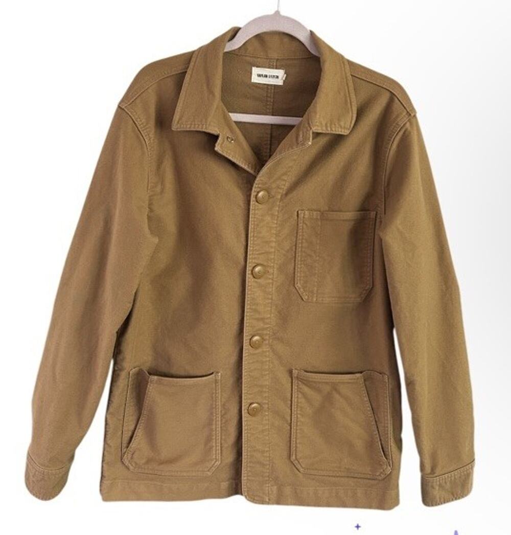 Taylor Stitch Ojai Jacket Mens 40 Medium Tobacco Brown Organic Cotton Chore - Picture 2 of 12